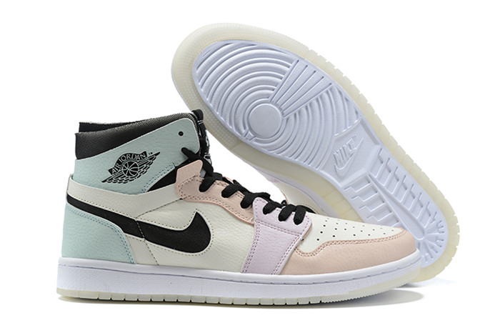 Women's Running Weapon Air Jordan 1 Cream/Blue Shoes 0232 Women's Running Weapon Air Jordan 1 Cream/Blue Shoes 0232